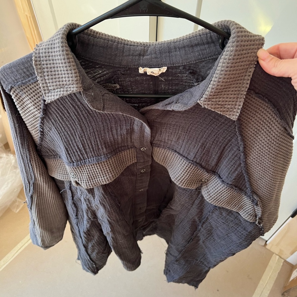 Pol small oversized fit shacket.